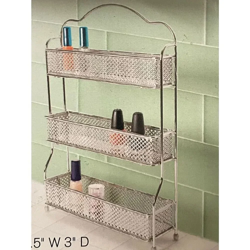 Chrome Finish Nail Polish Organizer Rack - 3 Tier (NWT)